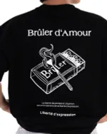 Купить Футболка Bruler d'Amour Matches черная Футболка Bruler d'Amour Matches черная