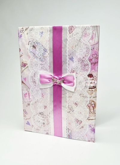 Папка для свидетельства о браке А4 Букет