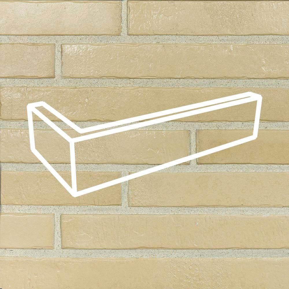 Облицовочная плитка угловая Lifebrick Лонг 101, 235х110х50х15 мм