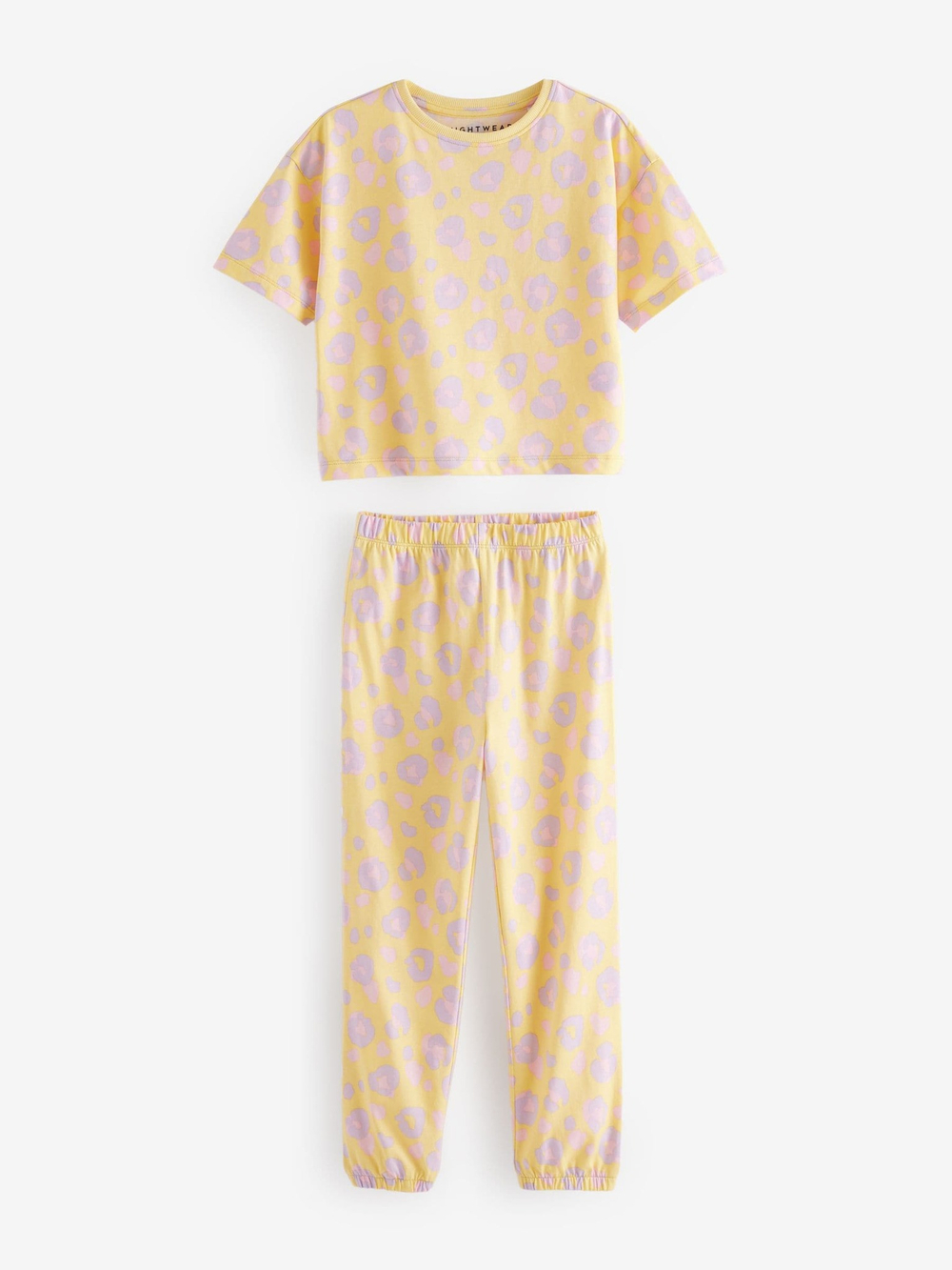 Пижама для девочки Next E31-745, 3 шт., Голубой, Светло-желтый, Розовый