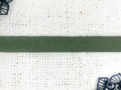 Лента киперная, хлопок, ш. 1,5 см, хаки