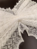 Оренбургский пуховый палантин П2-12040-02 экрю