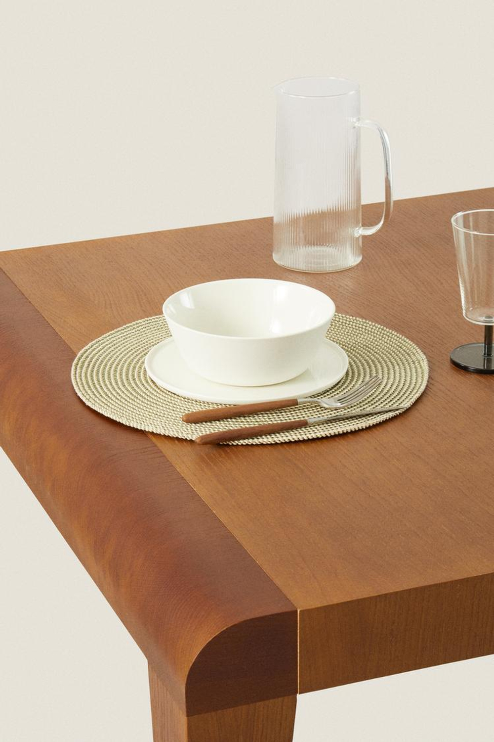 ZARA HOME БУМАЖНАЯ ПОДСТАВКА (УПАКОВКА ИЗ 2), ХАКИ