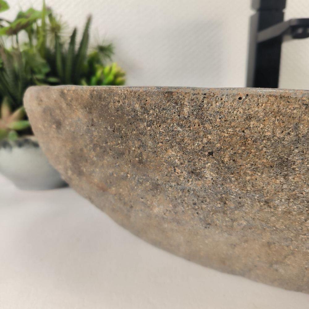 Каменная раковина из речного камня RS-05175 (60*38*15) 0862 из натурального камня