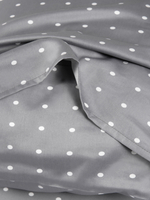 UTOPIA 2 Наволочки, сатин серый в точку