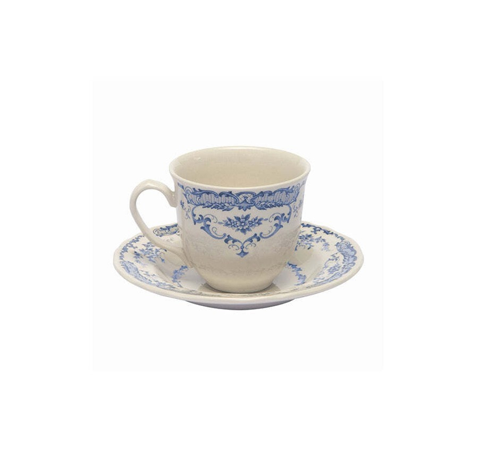 Чайная чашка с блюдцем Bitossi Home Blue Rose