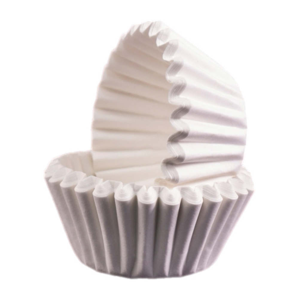 Капсулы для конфет белые d25 h22 мм круглые 1000 шт