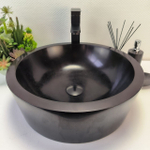 Раковина из андезита Drum Black Medium DA-62997 45*45*15 09