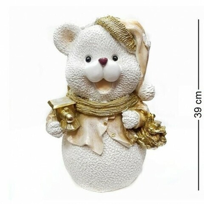 Фигурка Мишка с мешком подарков 39см