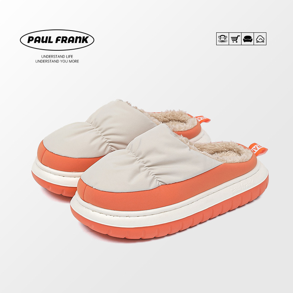 Домашние тапочки Paul Frank Macaroon II Color (White/Orange)