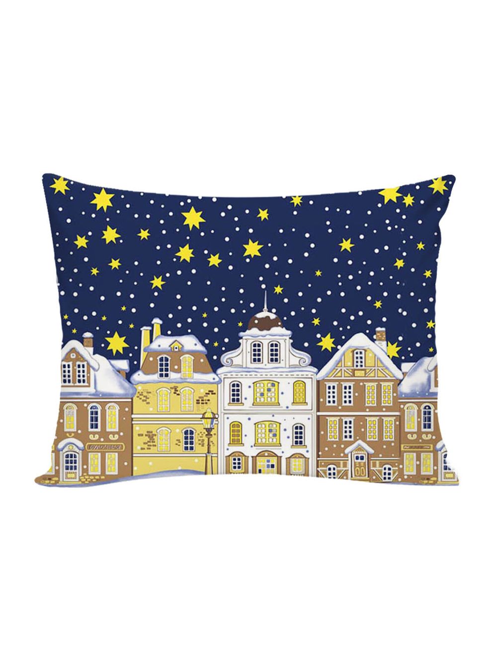 Постельное белье перкаль Сказка "Зимняя сказка" 1,5-сп Наволочка 50х70 см 1 шт Простынь на резинке 90x200 см Пододеяльник 145x215 см