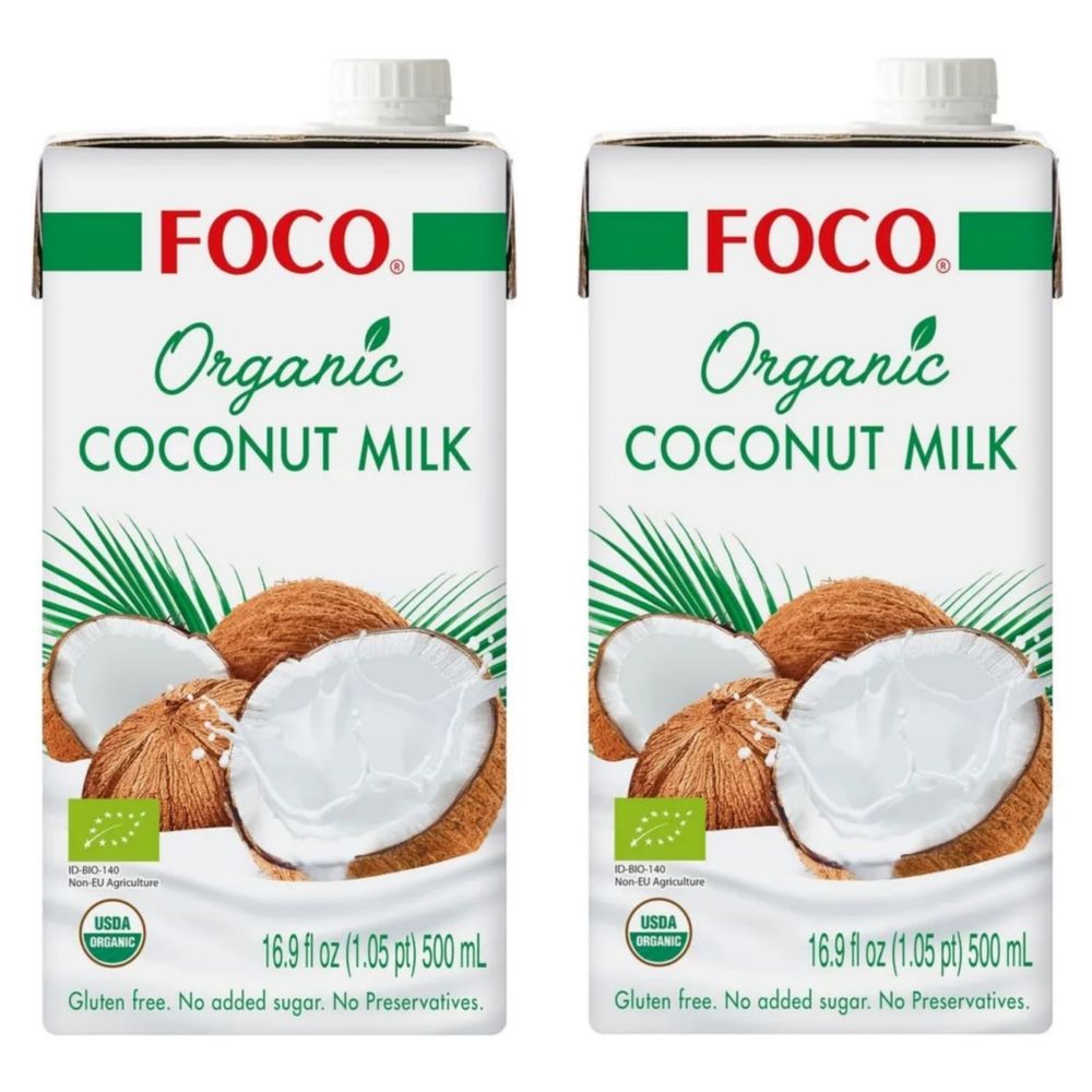 FOCO Organic кокосовое молоко 10-12% 500 мл