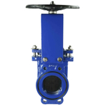 Knife gate valve Elephant GGG40-SS304-NBR-2W-W, body material - cast iron GGG40, knife material - stainless steel AISI 304, seal - NBR, handwheel operated