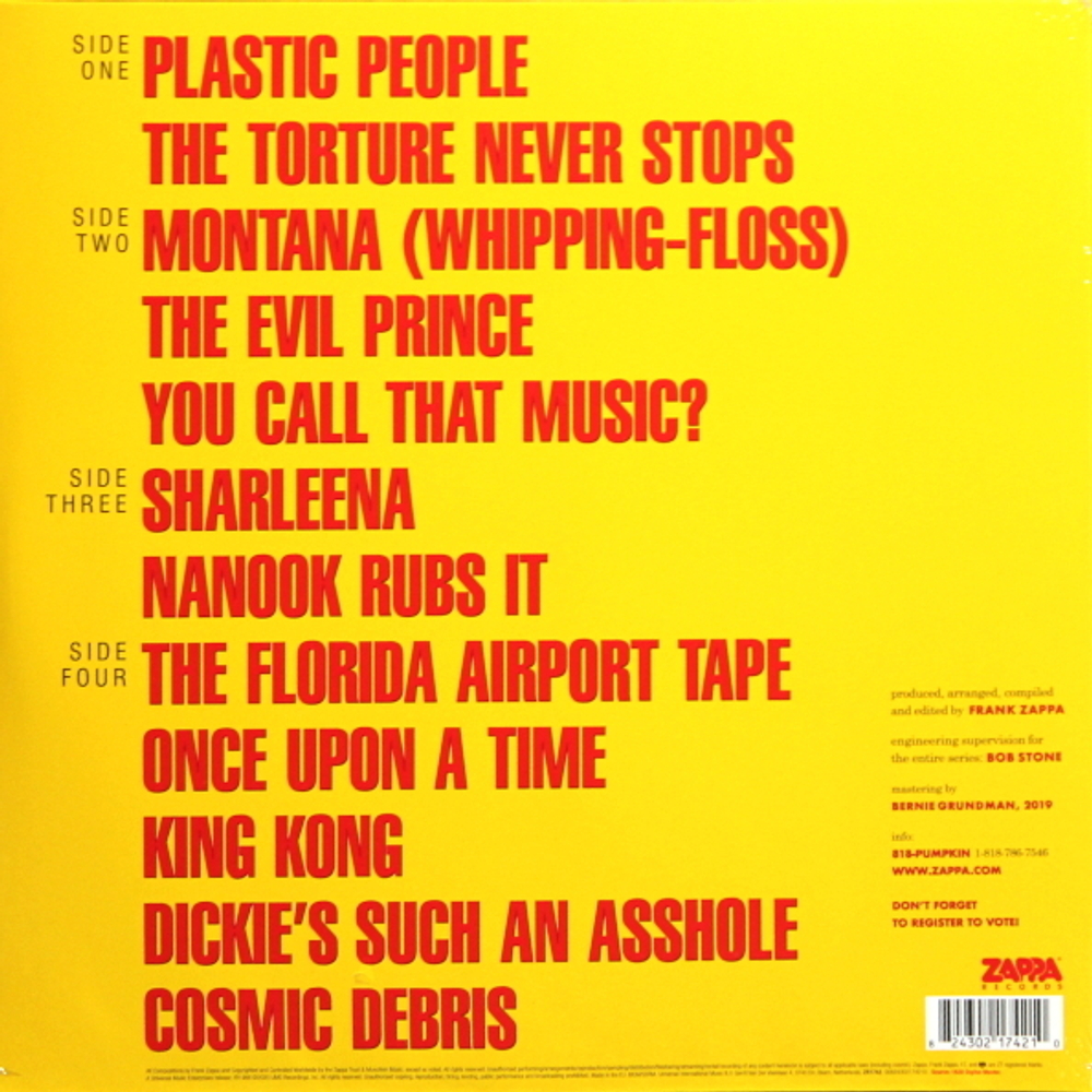Frank Zappa / You Can’t Do That On Stage Anymore (Sampler)(Coloured Vinyl)(2LP)