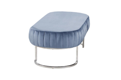 Банкетка Garda Decor серо-голубая N-BH2009 GR SL