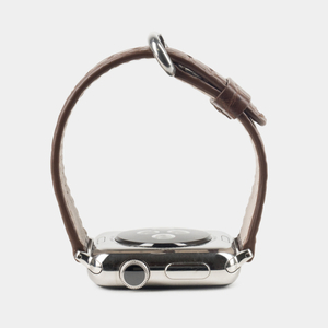 Ремешок для Apple Watch 40/41/42 mm из кожи аллигатора, коричневого цвета