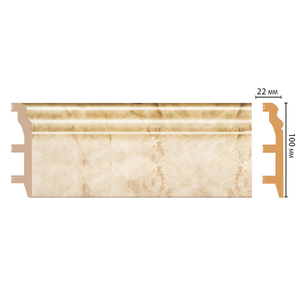 Плинтус Decomaster D232 D232-80 ДМ