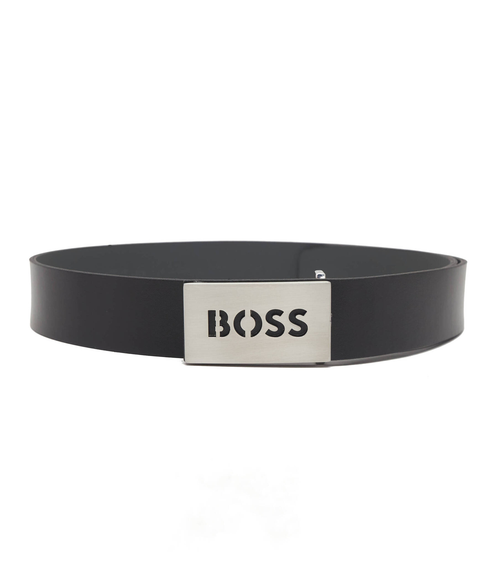 кожаный ремень BOSS BLACK - черный(50486746)