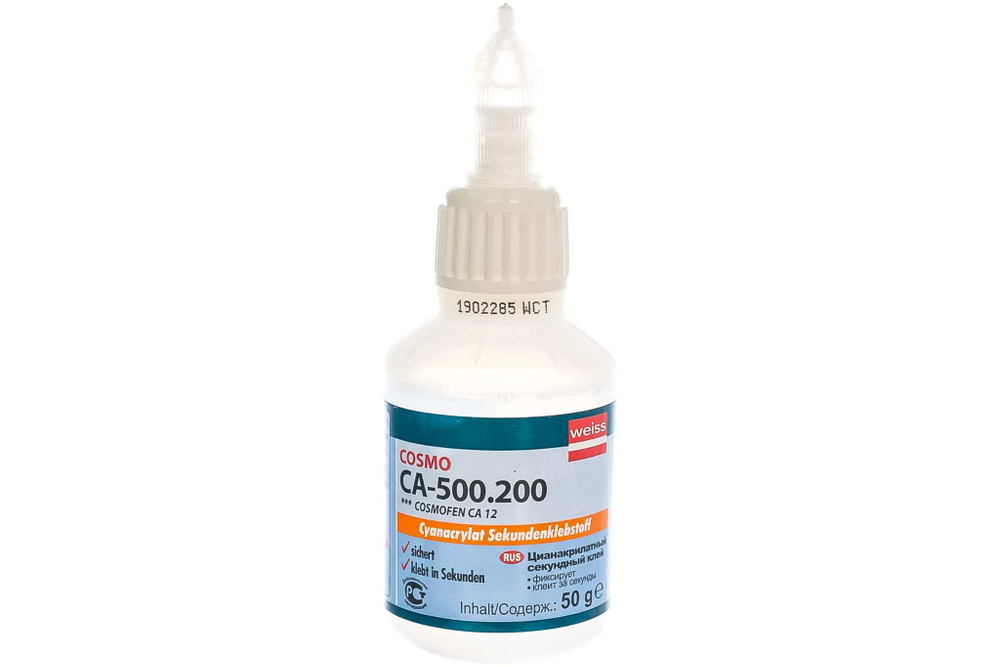 Цианакрилатный секундный клей Cosmofen CA-500.200 (50мл.)