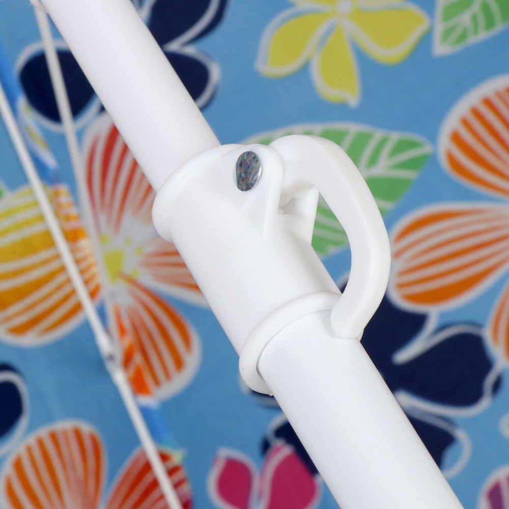 Зонт пляжный 200 см, с наклоном, Цветочки, AI-LG07