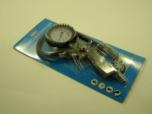 Пистолет для подкачки шин с манометром-шланг (Star Tech)