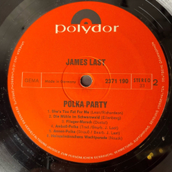 Винтажная виниловая пластинка LP James Last Джеймс Ласт Polka Party (Germany 1971)