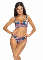 Раздельный купальник с флористическим рисунком (Размер: 85F/42) (Цвет: разноцветный)