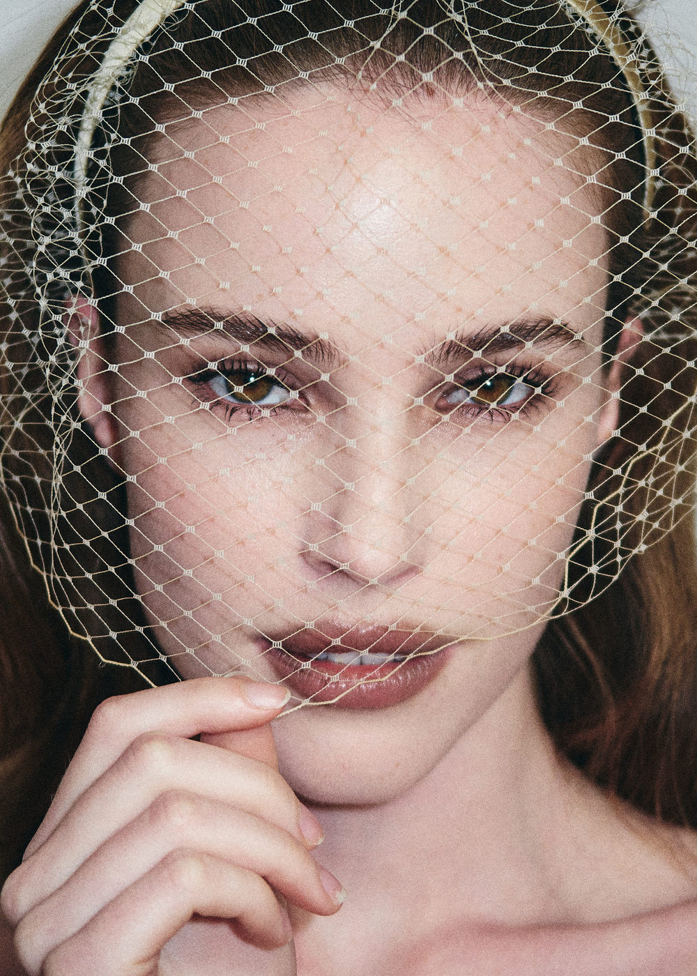 Вуаль классическая соломенная