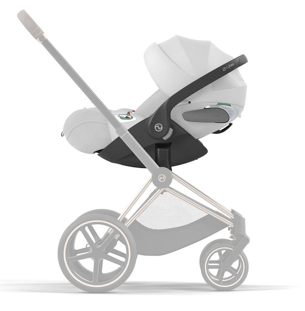 Коляска 3 в 1 Cybex Priam IV Rosegold complete и автокресло Cloud T i-Size Platinum White Plus Sepia Black