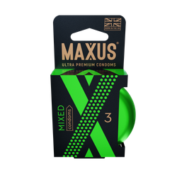 Презервативы MAXUS Mixed №3 в железном кейсе, набор X-Edition, 3 шт