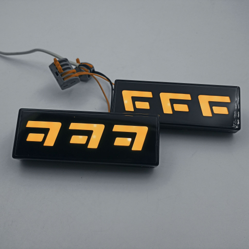 Повторитель поворота желтый на крыло T3 диодный для Лада Нива 2шт