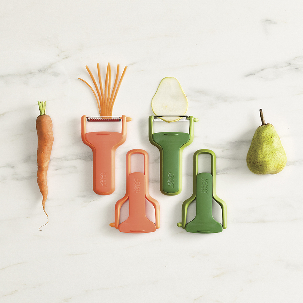 Овощечистка с горизонтальным гладким лезвием safestore, зеленая