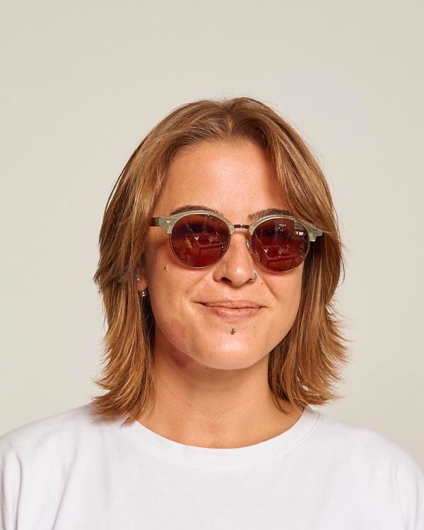 Очки солнцезащитные Spunky Jerry 6 Green wood. dark brown - фото 3