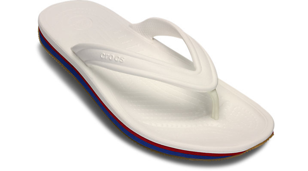Шлепанцы Crocs Retro Flip White / Red