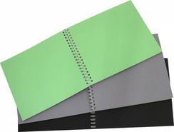 Скетчпад 168х195 мм, 48 л, блок - чёрная, серая, зелёная 120 г/м2, арт. 54016