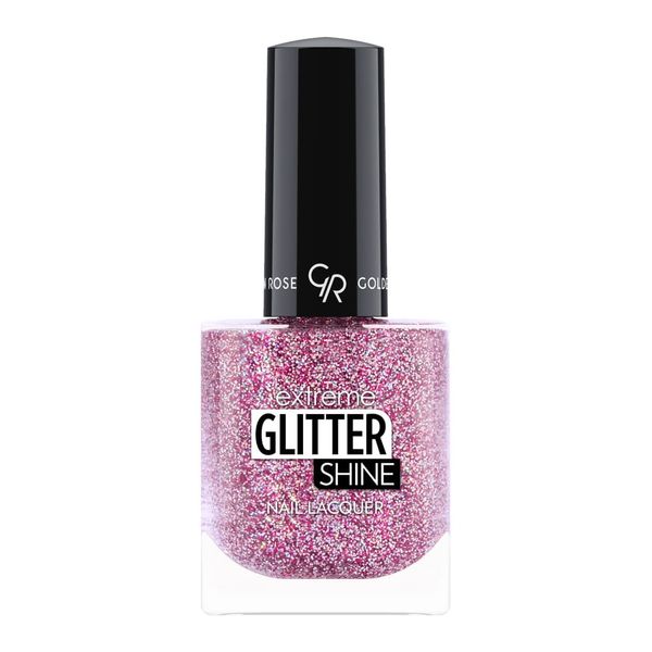 Лак для ногтей с эффектом геля Golden Rose extreme glitter shine nail lacquer  208