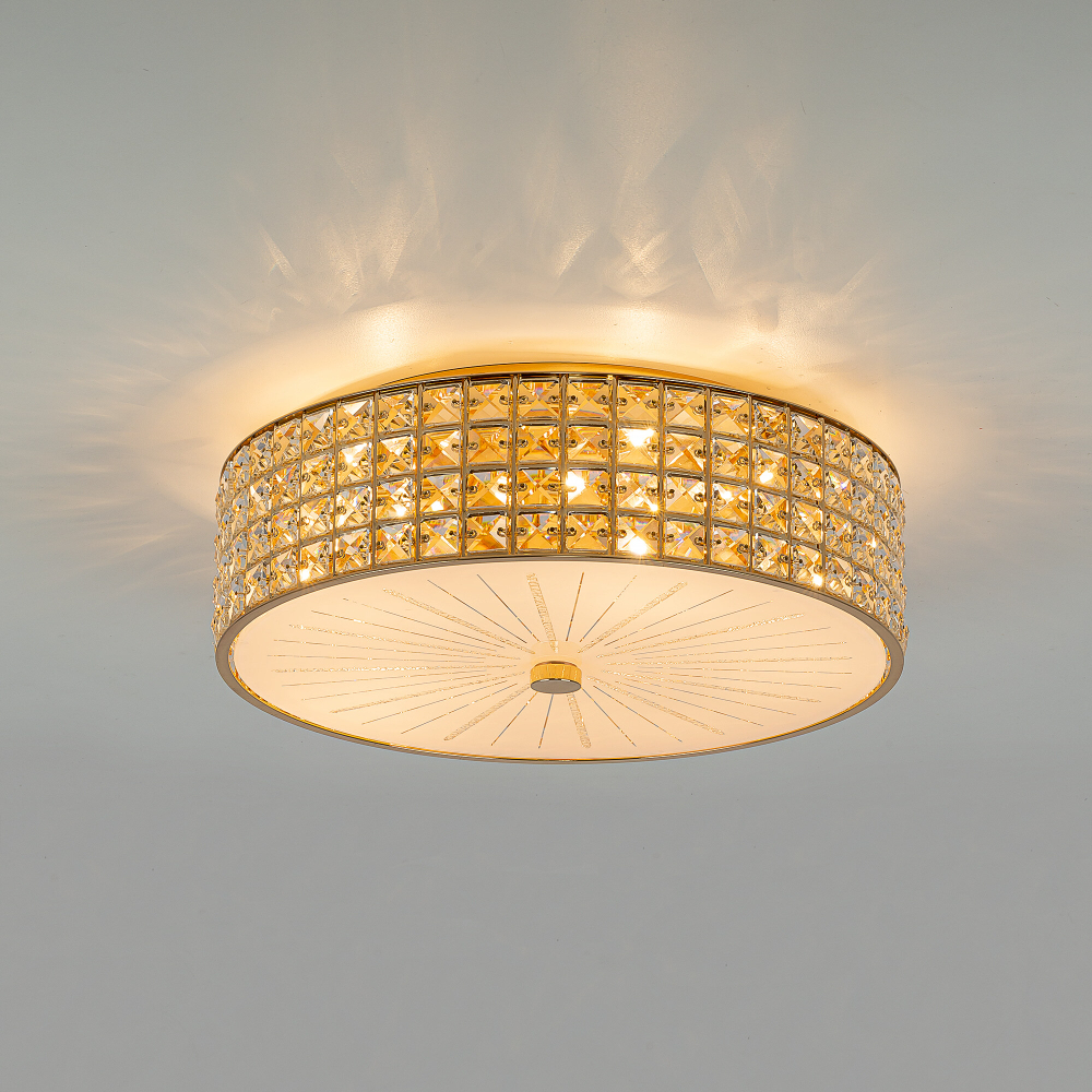 Citilux Портал CL324152 Люстра хрустальная Золото