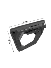 Приклад SIRIUS телескопический, под трубы Mill-spec и Com-spec, антилюфт, K.Arma