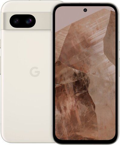Смартфон Google Pixel 8a 8/128 ГБ Porcelain, бежевый (USA, Global)