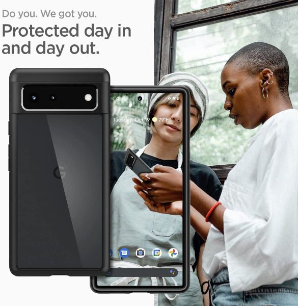 Чехол Spigen Ultra Hybrid для Google Pixel 6 (2021) - Matte Black