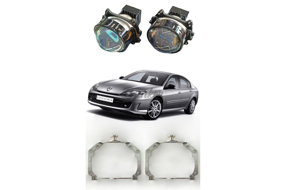 Комплект для замены штатных линз с AFS Renault Laguna III 2007-2015