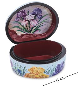ШК-55/258 Шкатулка «Ирисы» исп. Маркова