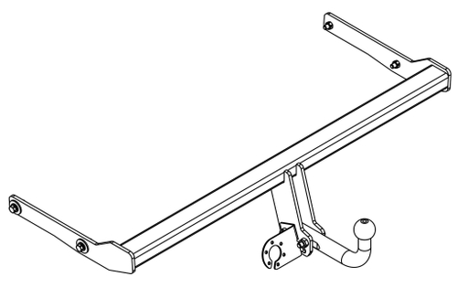 Фаркоп на SKODA Karoq (2020-) (без электрики, паспорт/сертификат в комплекте) Автос.SK 13