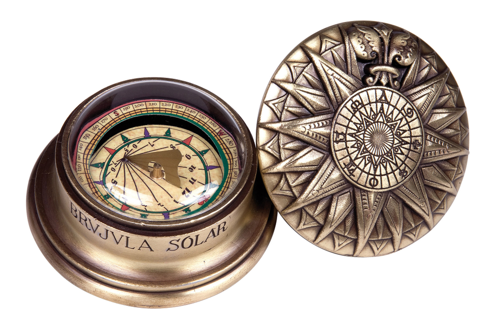 Солнечный компас 8.5x4.5см Hemisferium Solar Compass бронза