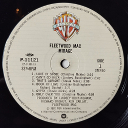 Винтажная виниловая пластинка LP Fleetwood Mac Mirage (Japan 1982) (No Obi) Book Of Love