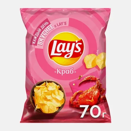 Чипсы Lays Краб 70г