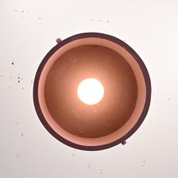 Подвесной бетонный светильник SKOVL A терракот