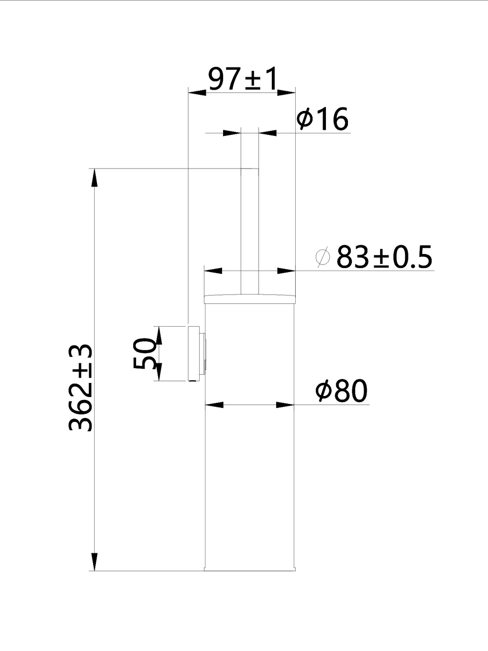 Ершик для унитаза STWORKI Стокгольм S36390CR настенный, хром, с подставкой и держателем