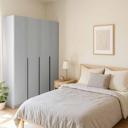 Шкаф 4-х створ. с 3-мя ящиками Ольга-6 кашемир