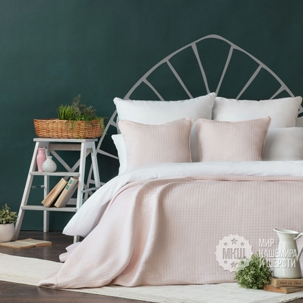 Покрывало пледового типа КУББ (арт. BL02-281-02) - 230х250 см. - розовое